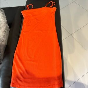 Garage Strapless Orange Dress